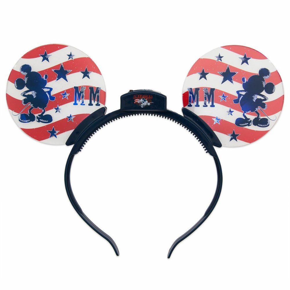 Disney Americana 4th of July Light-Up Mickey Ears (Set of TWO)
